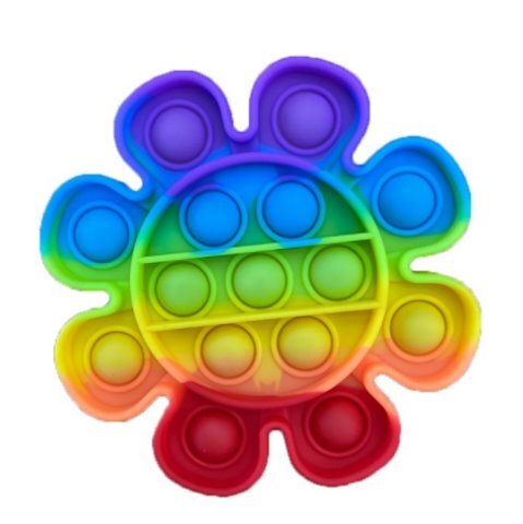 Тактильная Игрушка Антистресс - Pop IT Радужная - Цветок