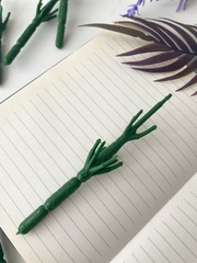 Ветка искусственная, коряга, дерево искусственное, зимний или осенний декор, зеленые основы, 12 см, набор 15 шт.