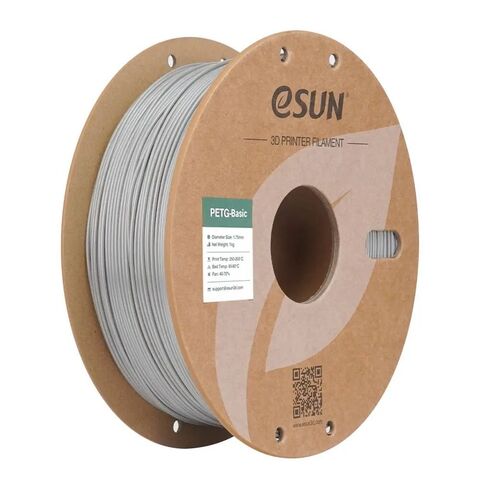 Пластик для 3D-печати eSUN PETG-Basic, 1.75 мм, 1 кг, серебристый, PETG-Basic175S1P1