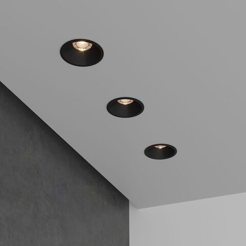 Встраиваемый светодиодный светильник Elektrostandard Lin 15266/LED черный