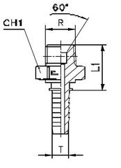 Фитинг DN 20 BSP (Ш) 3/4 CAST