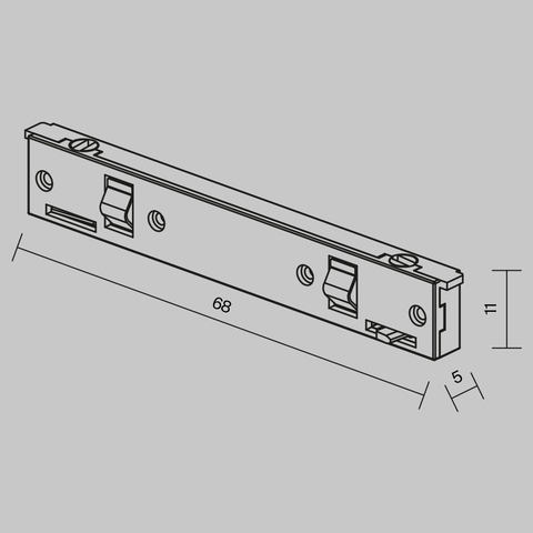 Комплектующие для трековой системы Maytoni Accessories for tracks levity TRA184IPC-1B