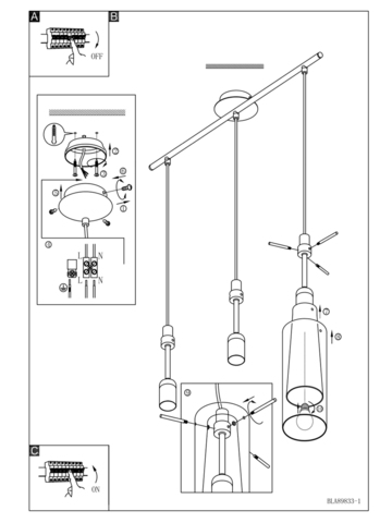 Подвесной светильник Eglo PINTO 89833