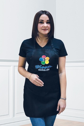 Фартук мастера цветной с логотипом Bloom