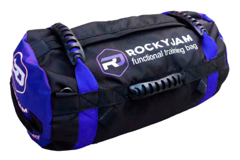 Картинка сэндбэг RockyJam Сэндбэг M (25-70 кг) с резиновыми ручками синий - 1