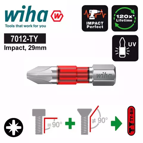 Бита PZ1 х29мм Impact(ударная) TY-Bit(Universal) Wiha 7012TY 42149