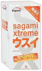 Ультратонкие презервативы Sagami Xtreme SUPERTHIN - 15 шт. - 