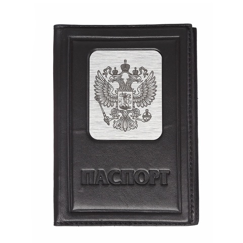 Обложка на паспорт «Герб РФ». Цвет черный