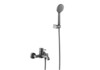 Aquatek AQ1349BGM AQ1349BGM ЕВРОПА смеситель для ванны с душевым набором, шлиф. черный хром