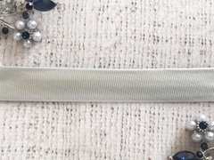 Косая бейка металлизированная, ш. 1,5-1,7 см, серебро