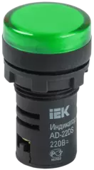 Лампа сигнальная LED AD 22-22DS 230В зеленый ИЭК  BLS10-ADDS-230-K06