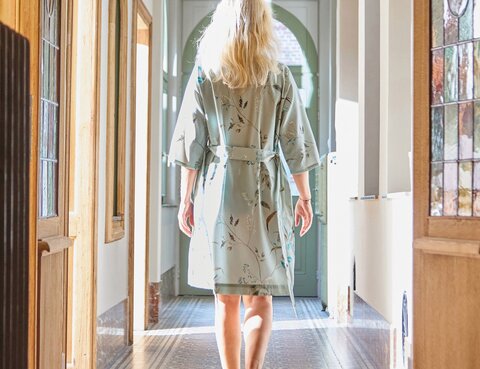 Халат короткий Blanc des Vosges Brindille tilleul