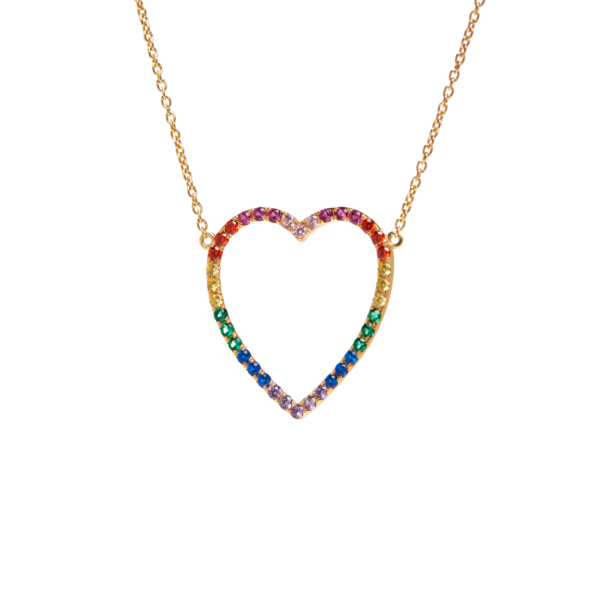 VIVA LA VIKA Колье Gold Heart Necklaces - Multi