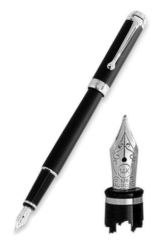 Ручка перьевая Aurora Talentum Finesse, Black GT, M (AU-D13-NM)
