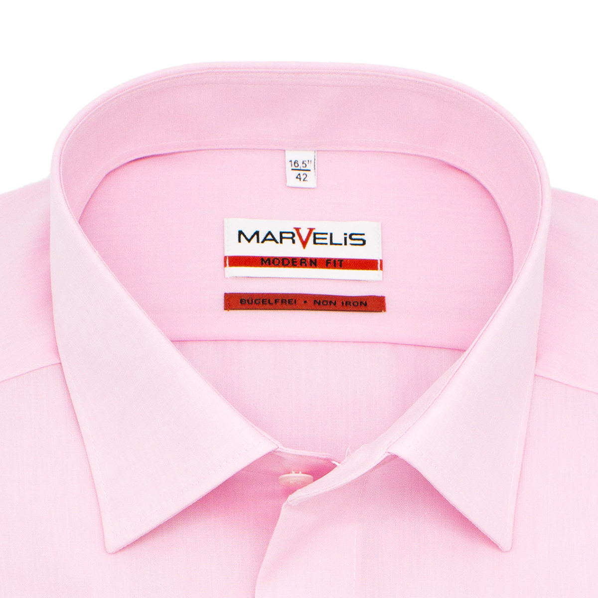 Классическая сорочка Marvelis Modern Fit 4704/64/32 розовая