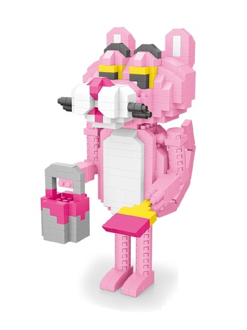 Конструктор Wisehawk Розовая пантера с лопаткой 432 детали NO. 2548 Pink Panther shovel Gift Series