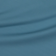 Тонкий хлопковый трикотаж пыльно-голубого цвета (124 г/м2)