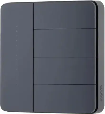 Умный выключатель Aqara Z1 Pro ZNQBKG45LM четырехклавишный графитовый (ZNQBKG45LM_GR)