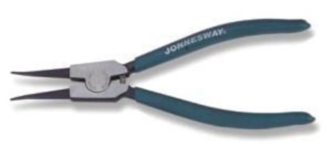 Jonnesway AG010009 Щипцы прямые для стопорных колец с ПВХ рукоятками, разжим, 225 мм, 32-80 мм