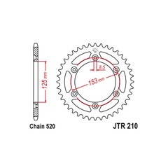 Звезда задняя (Ведомая) JT Sprockets JTR210.49 1-3559-49