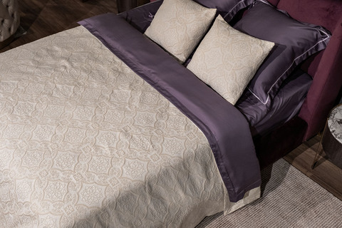 Покрывало 240x260 Garda Decor Тиара бежевое