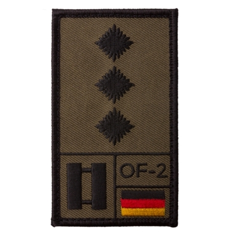 Café Viereck Rank Patch Hauptmann oliv