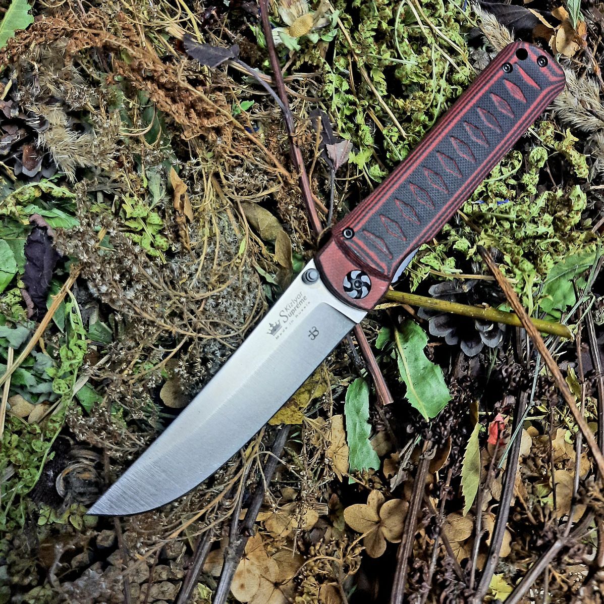 Нож Whisper. Whisper d2 Stonewash Red. Нож из подшипника. Нож на подшипниках.