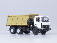 MAZ-5516 tipper white-yellow AutoHistory 1:43