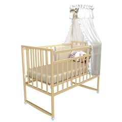 Кроватка Magico Mini 2 (колесо качалка, светлое дерево)