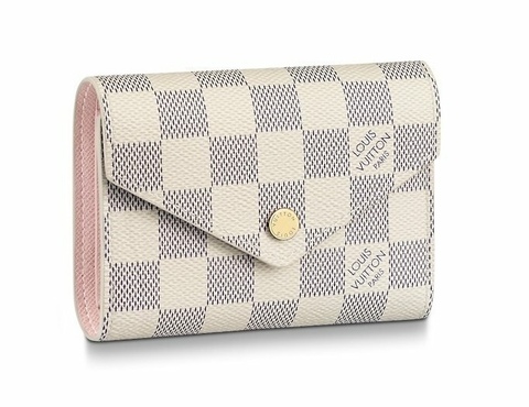 Кошелек Louis Vuitton Victorine канва Damier Azur светло-серый