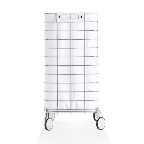 Decor Walther 0613750 Decor Walther WR 1 Корзина для белья 35x35x75см, цвет: хром / белый