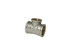 67-0-305 Тройник латунный, переходной, внутренняя резьба, 3/4x1/2x3/4