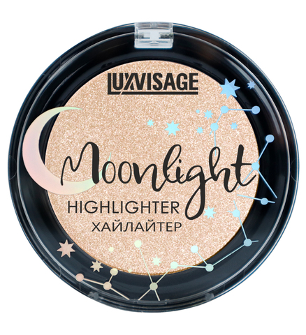 LuxVisage Хайлайтер компактный Moonlight т. 02 Beige Glow 4г