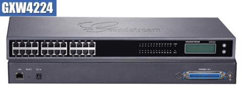 Grandstream GXW4224 - IP шлюз. 24xFXS, 1xLAN, (1GbE)Gigabit Ethernet