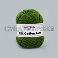 Milk Cotton Yarn 14 зеленый