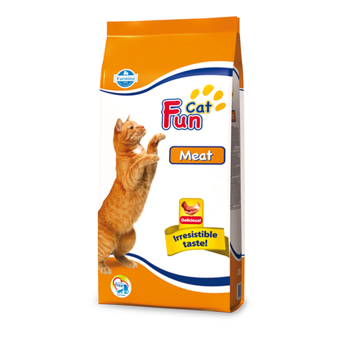 Сухой корм Farmina FUN CAT,с мясом для взрослых кошек , 2кг.