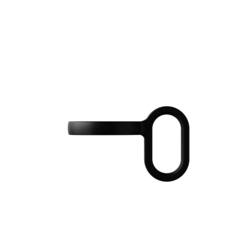 Ручка KissKissFish KKF META Silicone handle, чёрный