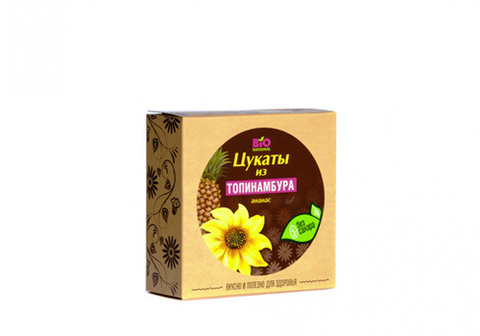 Цукаты из топинамбура ананасовые Bionational, 200г