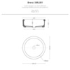 ArtCeram Brera BRL001 05 00 Раковина настольная Ø 43 см, цвет белый матовый