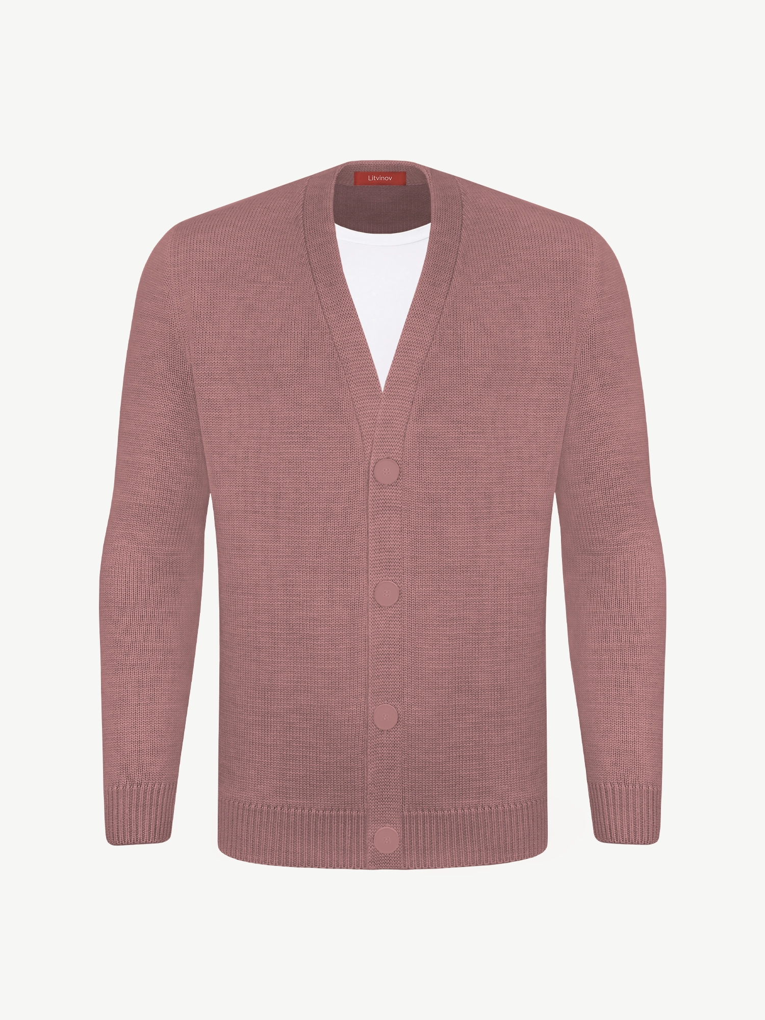 Кардиган с пуговицами из мягкой шерсти