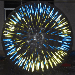 Светящийся зорб "Вселенная" ПВХ, усиленные сиденья, диаметр 3 м