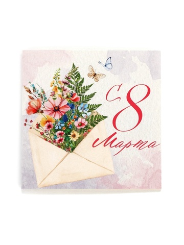 Открытка-мини «С 8 Марта», 7×7 см