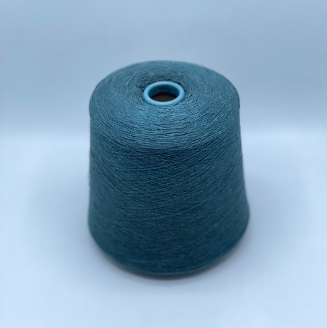 Бобинная пряжа, Lana/alpaca, 1500м. 70% Меринос, 25%Альпака, 5%Кашемир, Сине-зеленый, 37599