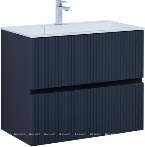 Aquanet 332524 Тумба с раковиной Джейн 80 цв.маренго (раковина Фортуна) (332524)