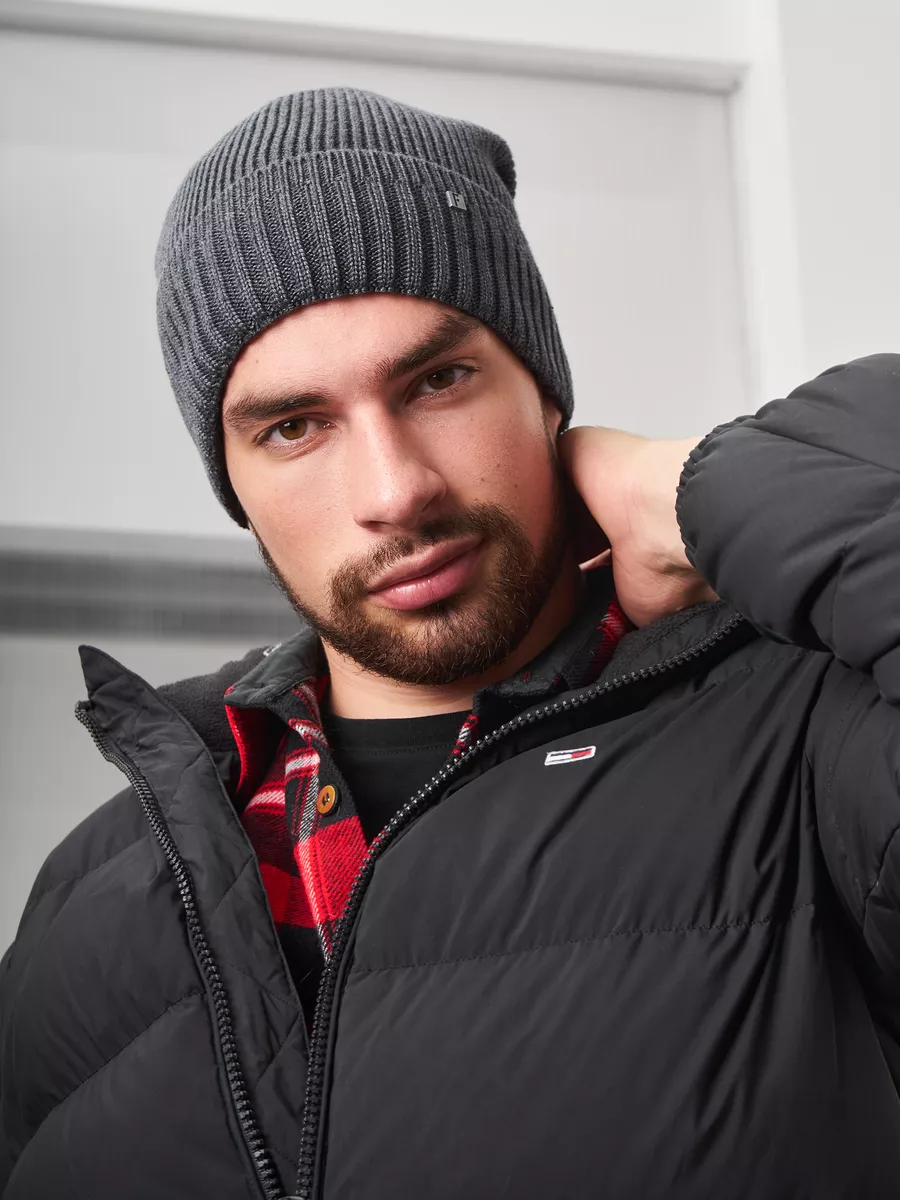 Шапка бини зимняя весенняя с флисом