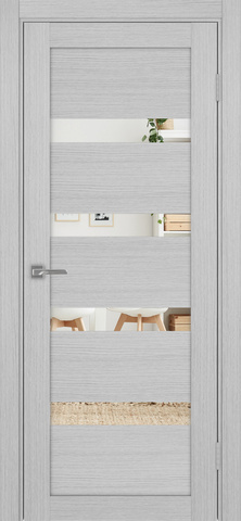 Турин_505.12.30 ЭКО-шпон Дуб серый FL-Панель/Зеркало