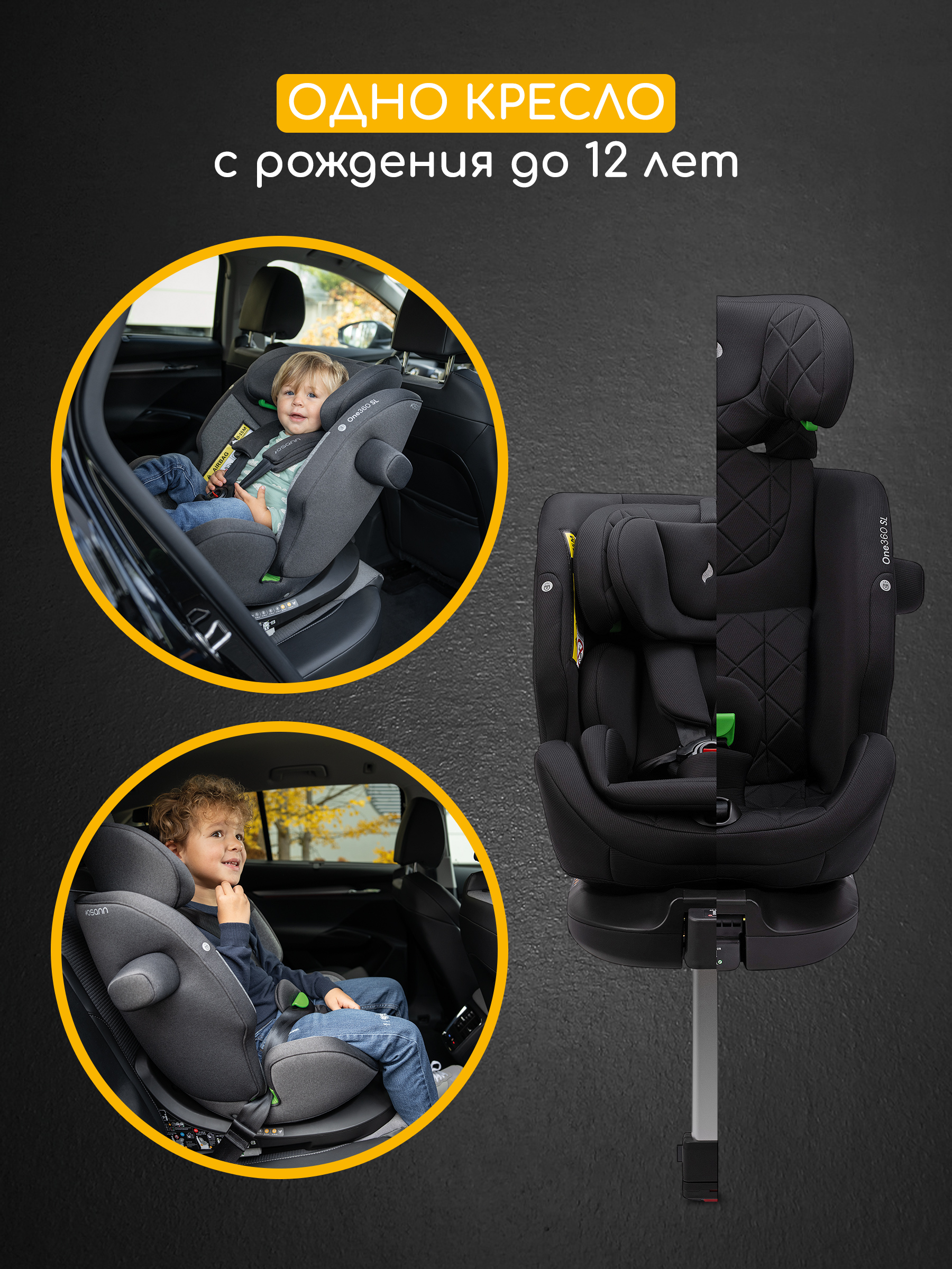 Детское автокресло Osann One360 SL Carbon