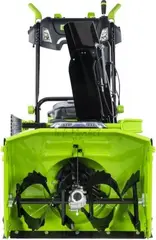 Снегоуборщик аккумуляторный GreenWorks GD82ST56 82В, 61 см, самоходный, бесщеточный, АКБ 8ач х 3 и быстрое ЗУ