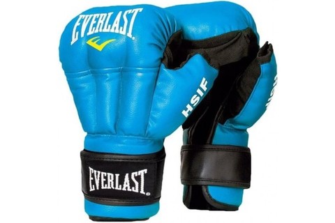 Перчатки для рукопашного боя Everlast HSIF RF3212L, 12oz, L, к/з, синий