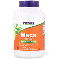 Now Foods, Мака, 500 мг, 250 растительных капсул